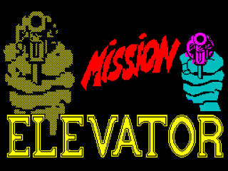 Mission Elevator title screen for ZX Spectrum